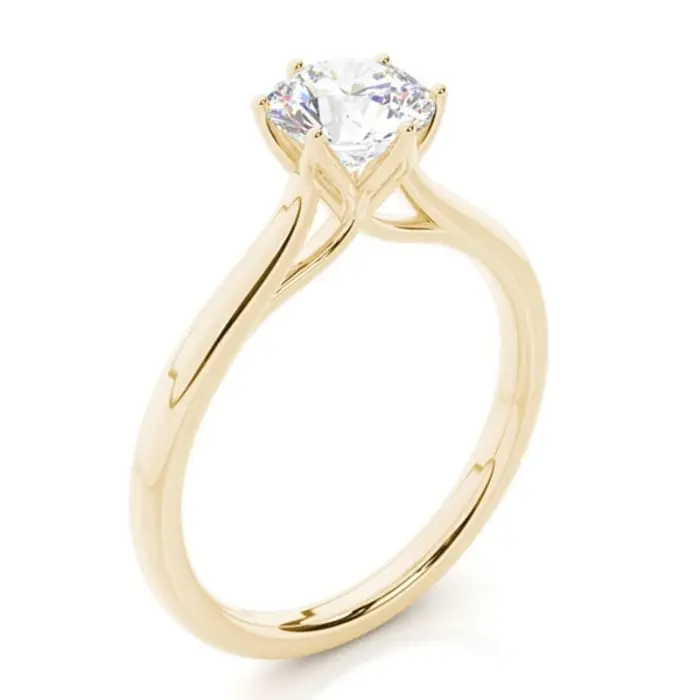 Polished natural diamond